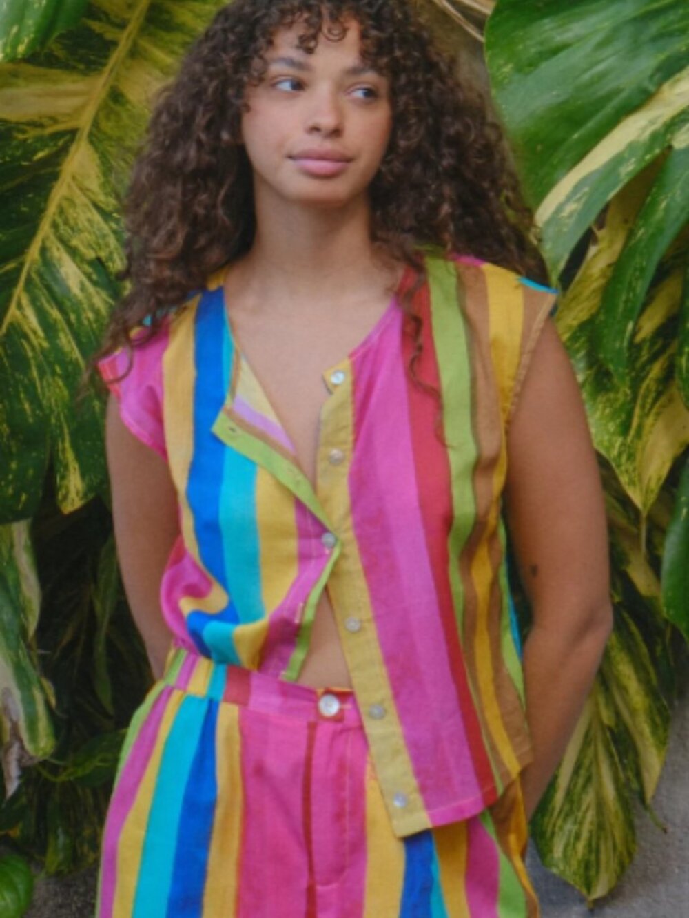 Madeline Top Sherbet Stripe - Lisa Says Gah NWT - Picture 3 of 5